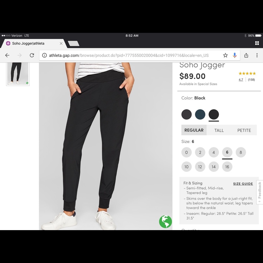 Soho Jogger Size 6